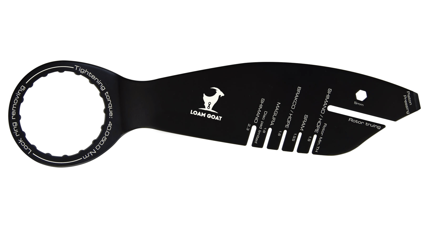 5 In 1 Disc Brake Tool - Loam Goat