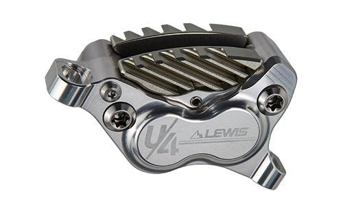 Lewis LHP+ U4 Axial Cylinder 4 Piston Disc Brakes With Cooling Fins | Front and Rear - Loam Goat
