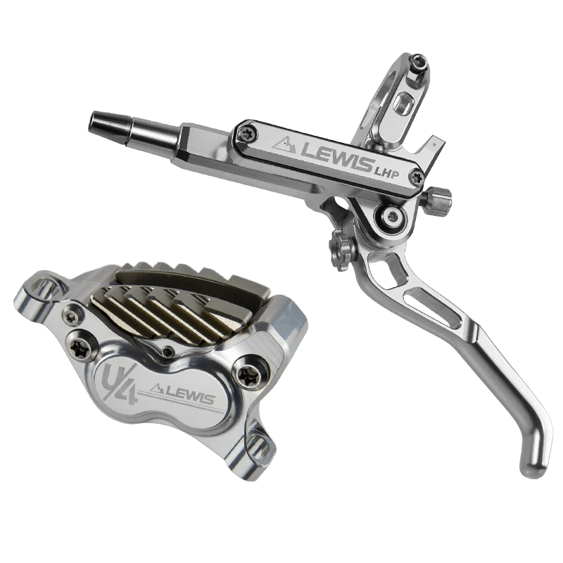 Lewis LHP+ U4 Axial Cylinder 4 Piston Disc Brakes With Cooling Fins | Front and Rear - Loam Goat