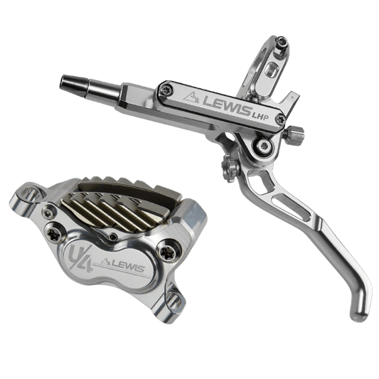 Lewis LHP+ U4 Axial Cylinder 4 Piston Disc Brakes With Cooling Fins | Front and Rear - Loam Goat