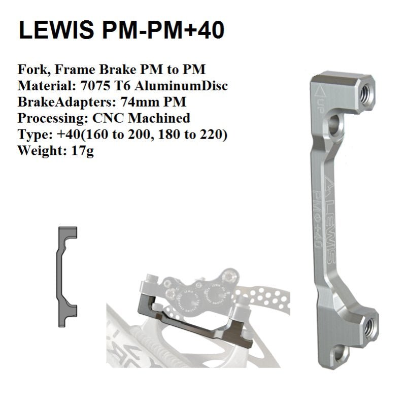 Lewis Mountain Bike Disc Brake Adapters - Loam Goat