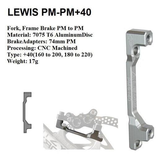Lewis Mountain Bike Disc Brake Adapters - Loam Goat