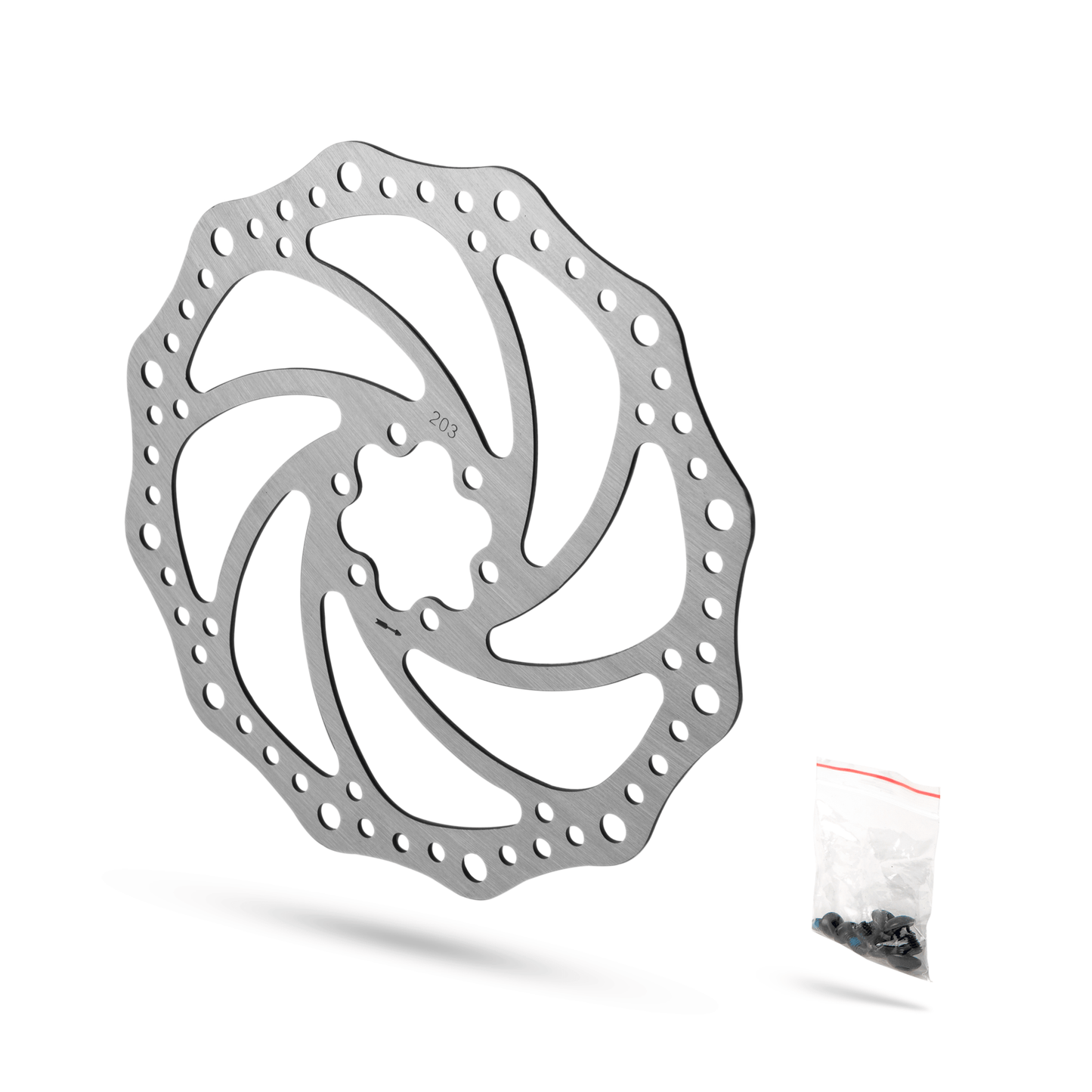 203mm Disc Brake Rotor (Includes Spacers For 200mm Rotors) - Loam Goat