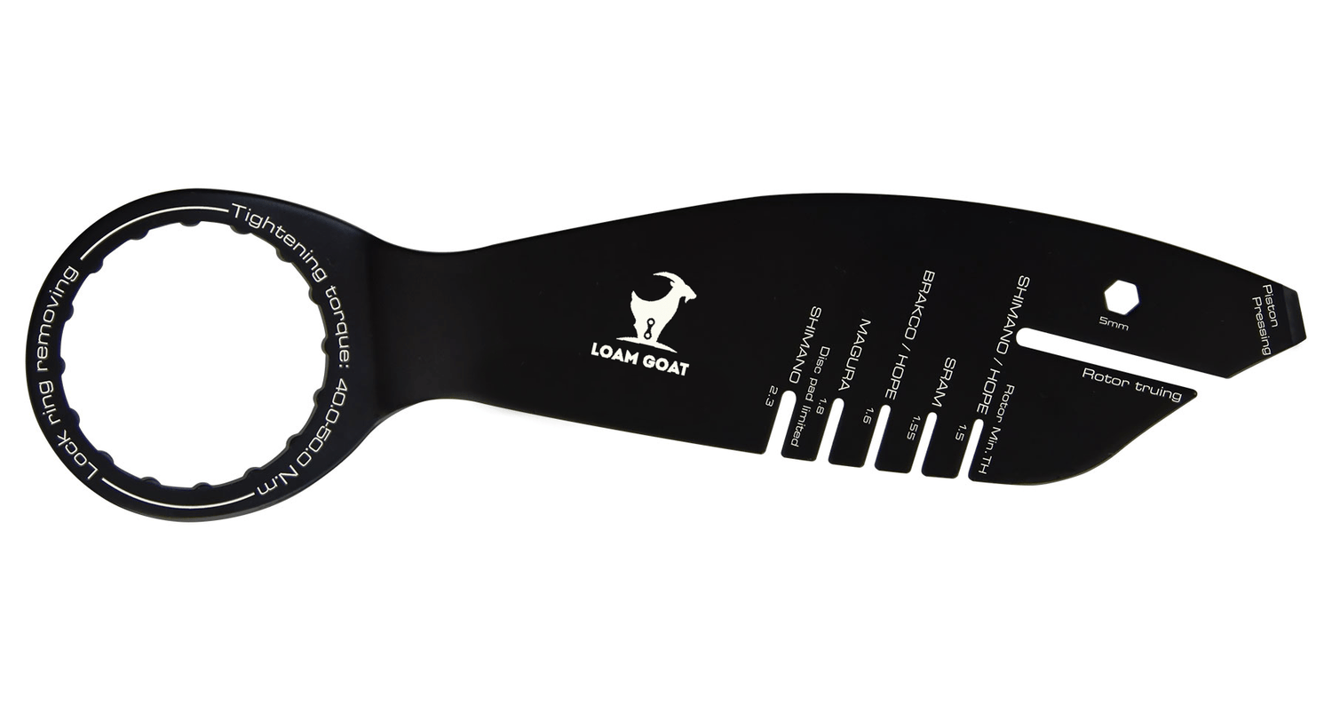 5 In 1 Disc Brake Tool - Loam Goat