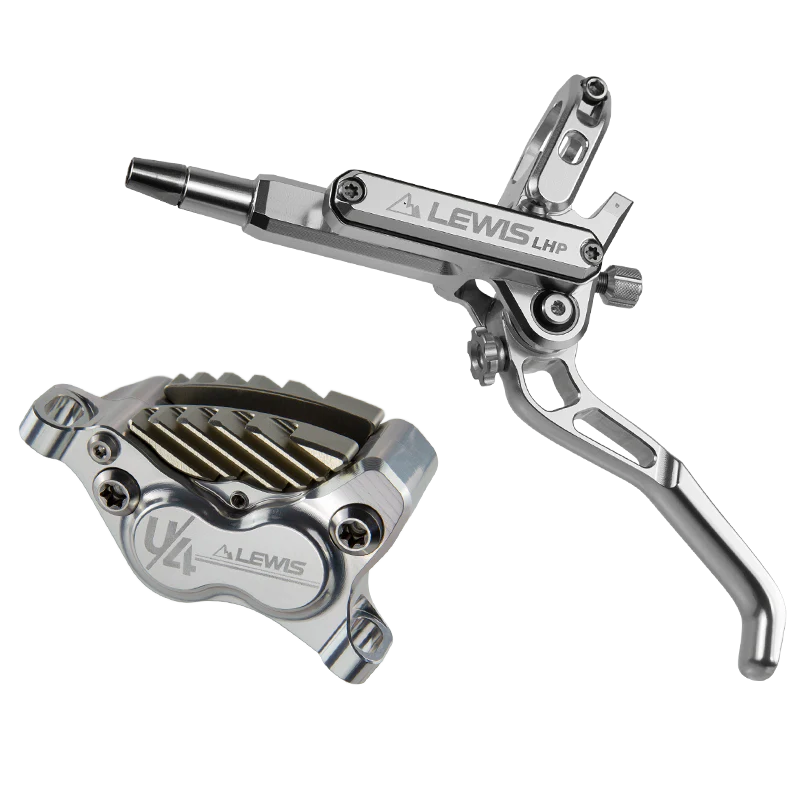 Lewis LHP+ U4 Axial Cylinder 4 Piston Disc Brakes With Cooling Fins | Front and Rear