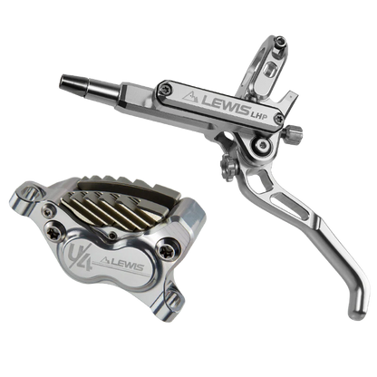 Lewis LHP+ U4 Axial Cylinder 4 Piston Disc Brakes With Cooling Fins | Front and Rear