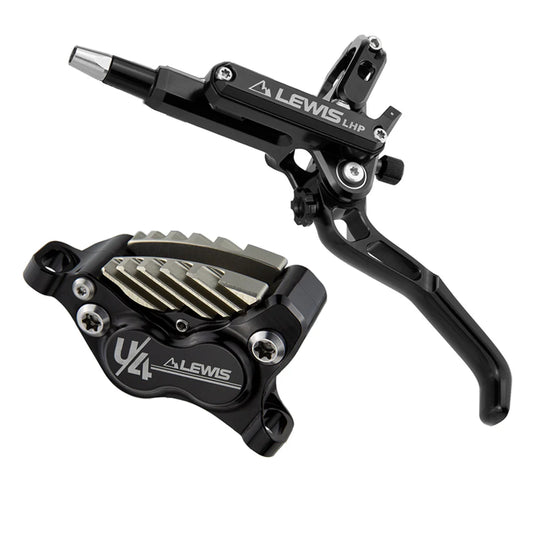 Lewis LHP+ U4 Axial Cylinder 4 Piston Disc Brakes With Cooling Fins | Front and Rear