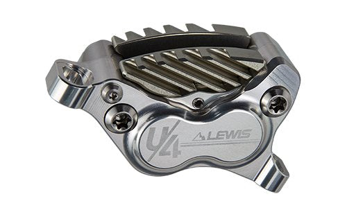 Lewis LHP+ U4 Axial Cylinder 4 Piston Disc Brakes With Cooling Fins | Front and Rear