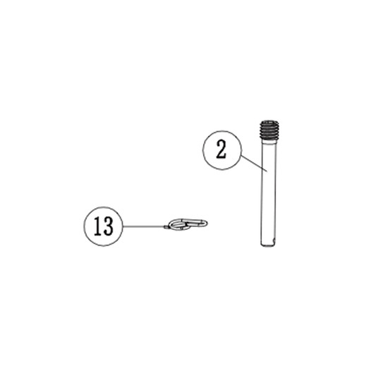 Lewis AX Brake Pad Retaining Bolt and Clip - Loam Goat