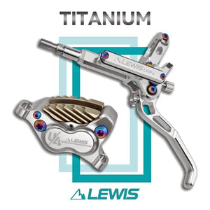 Lewis LHP+ U4T 4 Pistons Disc Brake Set with Ti Mounting Bolts | Front and Rear