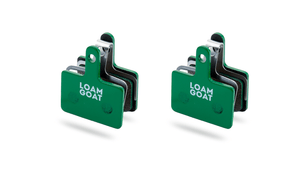 Shimano B - Type and M0 - Type 2 piston disc brake pads | 2 Pairs (4 Pads) - Loam Goat